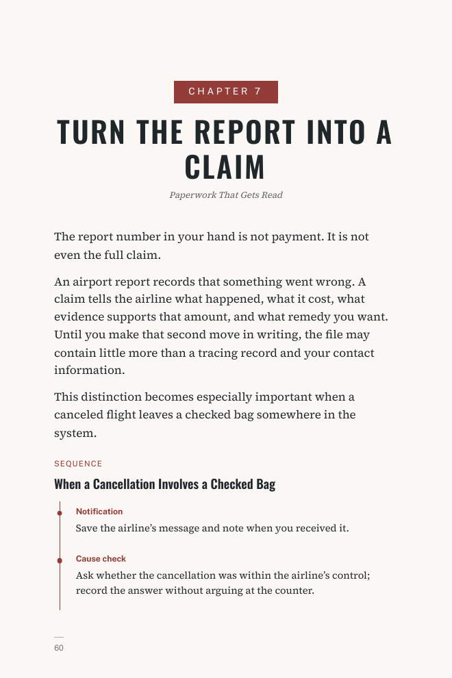 Page 61 — Turn the Report Into a Claim